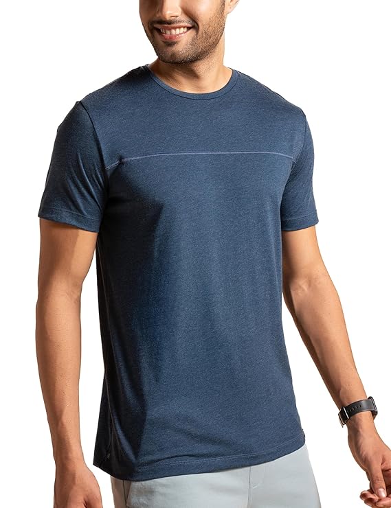Regular Fit Cotton Blend Tshirt Half Sleeve Crew Neck Comfortable Casual Lightweight Premium Vortex Elemental Breeeze