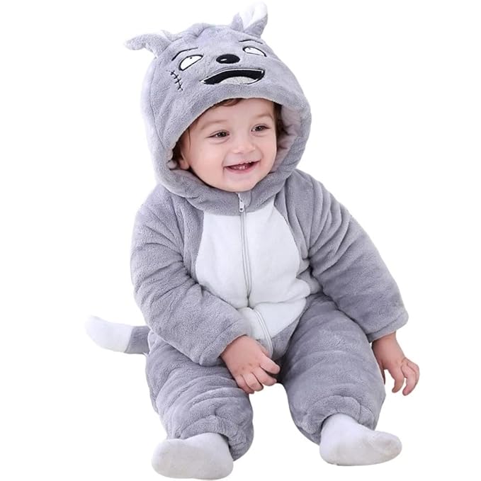 Baby Flannel Jumpsuit Panda Style Cosplay Clothes Bunting Outfits Snowsuit Hooded Romper Outwear