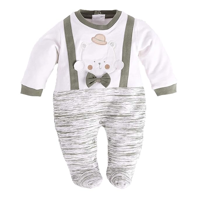BABY GO Printed Full Sleeves Rompers For Baby Boys